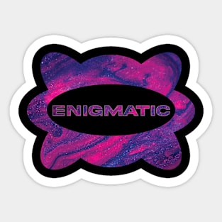 Enigmatic Typograph Sticker